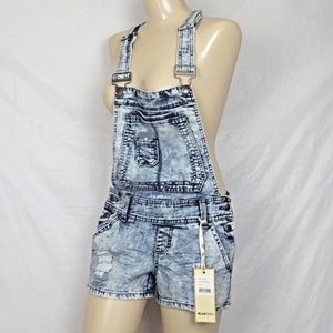 Wet Seal Blue Spice Sz 3 Short-alls New With Tags